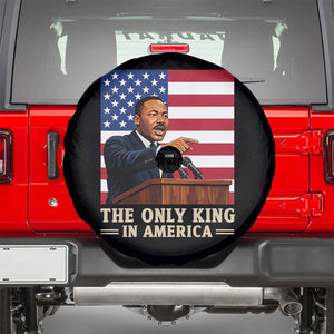 The Only King In America Spare Tire Cover Honoring Martin Luther King Jr TS12 Black Print Your Wear