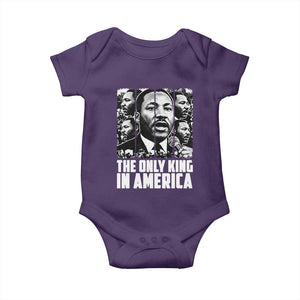 Legacy Of Martin Luther King Jr Baby Onesie The Only King In America TS12 Purple Print Your Wear