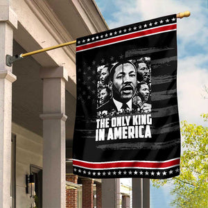 Legacy Of Martin Luther King Jr Garden Flag The Only King In America TS12 Distressed Black Red Print Your Wear
