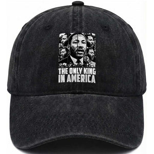 Legacy Of Martin Luther King Jr Washed Cotton Baseball Cap The Only King In America TS12 Print Your Wear