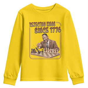 Martin Luther King Youth Sweatshirt Rejecting Kings Since 1776 TS12 Daisy Print Your Wear