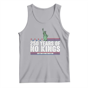 250 Years Of No Kings Tank Top Statue Of Liberty Freedom Protest TS12 Athletic Heather Print Your Wear