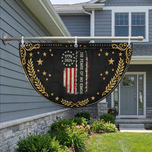 250 Years Of No Kings Patriotic Fan Flag Vintage American Flag