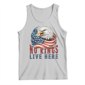 No Kings Live Here Tank Top Patriotic American Eagle TS12 Ash Print Your Wear