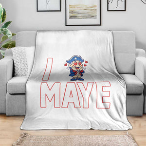 I Love Maye Throw Blanket Funny QB Sport Fan TS12 Print Your Wear