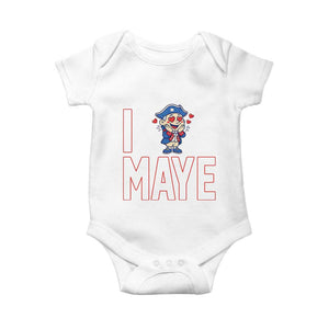 I Love Maye Baby Onesie Funny QB Sport Fan TS12 White Print Your Wear