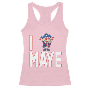 I Love Maye Racerback Tank Top Funny QB Sport Fan TS12 Light Pink Print Your Wear