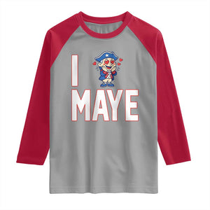 I Love Maye Raglan Shirt Funny QB Sport Fan TS12 Sport Gray Red Print Your Wear