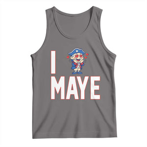 I Love Maye Tank Top Funny QB Sport Fan TS12 Deep Heather Print Your Wear
