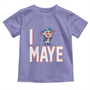 I Love Maye Toddler T Shirt Funny QB Sport Fan TS12 Violet Print Your Wear