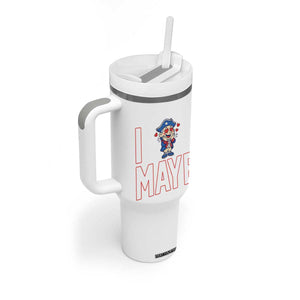 I Love Maye Tumbler With Handle Funny QB Sport Fan TS12 Print Your Wear