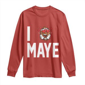 I Love Maye Long Sleeve Shirt Football Lover Gift For NE Fan TS12 Red Print Your Wear