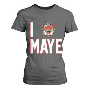I Love Maye T Shirt For Women Football Lover Gift For NE Fan TS12 Dark Heather Print Your Wear