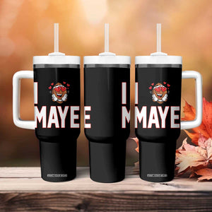 I Love Maye Tumbler With Handle Football Lover Gift For NE Fan TS12 Print Your Wear