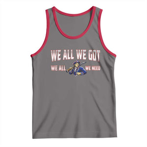 We All We Got We All We Need Tank Top Game Day Sports Fan Gift TS12 Deep Heather Red Print Your Wear