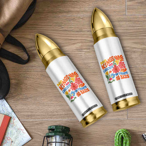 No Kings Wildflower Protest Bullet Tumbler No Fascists No Tyrants No Nazis TS12 Print Your Wear