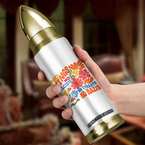 No Kings Wildflower Protest Bullet Tumbler No Fascists No Tyrants No Nazis TS12 Print Your Wear