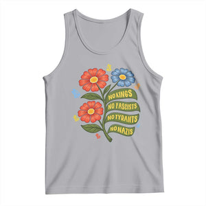 Wildflower Protest Freedom Gift Tank Top No Kings No Fascists No Tyrants TS12 Athletic Heather Print Your Wear