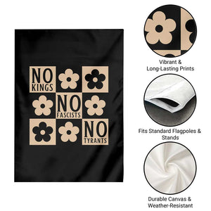 No Kings Wildflower Retro Boho Floral Garden Flag TS12 Print Your Wear