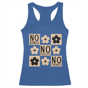 No Kings Wildflower Retro Boho Floral Racerback Tank Top TS12 Royal Blue Print Your Wear