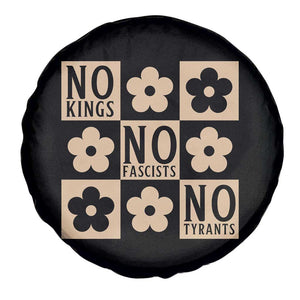 No Kings Wildflower Retro Boho Floral Spare Tire Cover TS12 Print Your Wear
