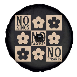 No Kings Wildflower Retro Boho Floral Spare Tire Cover TS12 Print Your Wear