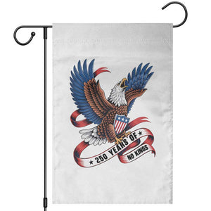 No Kings Garden Flag USA 250th Anniversary Freedom Eagle TS12 White Print Your Wear