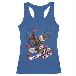 No Kings Racerback Tank Top USA 250th Anniversary Freedom Eagle TS12 Royal Blue Print Your Wear