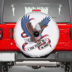 No Kings Spare Tire Cover USA 250th Anniversary Freedom Eagle TS12 White Print Your Wear
