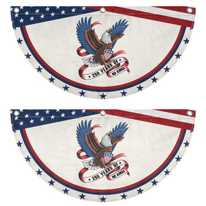 250 Years of No Kings Patriotic Fan Flag USA 250th Anniversary Freedom Eagle