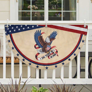 250 Years of No Kings Patriotic Fan Flag USA 250th Anniversary Freedom Eagle