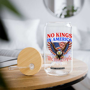 We The People No Kings In America Glass Can 250 Years America Anniversary Vintage American Flag TS12 Print Your Wear