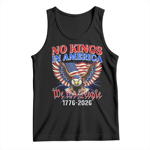 We The People No Kings In America Tank Top 250 Years America Anniversary Vintage American Flag TS12 Black Print Your Wear