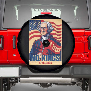 Funny George Washington Freedom Protest Spare Tire Cover No Kings TS12 Black Print Your Wear
