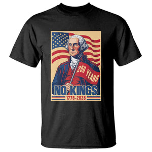 Funny George Washington Freedom Protest T Shirt No Kings TS12 Black Print Your Wear