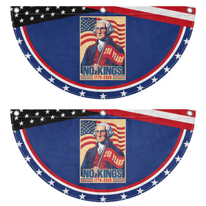 Funny George Washington Freedom Protest Patriotic Fan Flag No Kings