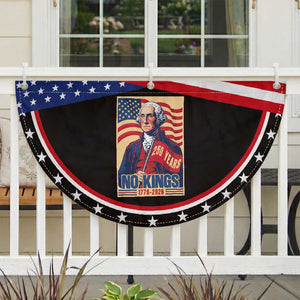 Funny George Washington Freedom Protest Patriotic Fan Flag No Kings