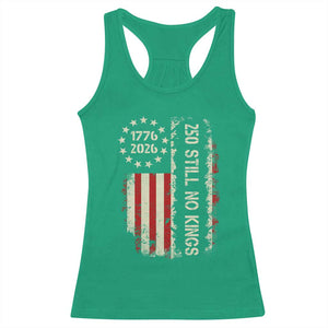 250 Still No Kings Racerback Tank Top Vintage Patriotic Flag TS12 Irish Green Print Your Wear