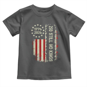250 Still No Kings Toddler T Shirt Vintage Patriotic Flag TS12 Dark Heather Print Your Wear