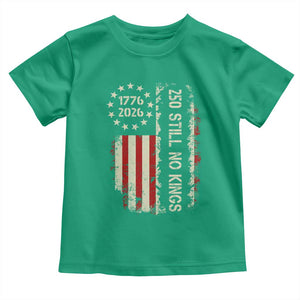 250 Still No Kings Toddler T Shirt Vintage Patriotic Flag TS12 Irish Green Print Your Wear