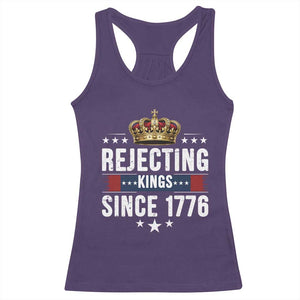 Rejecting Kings Since 1776 Racerback Tank Top Anti Authoritarian Protest TS12 Purple Print Your Wear