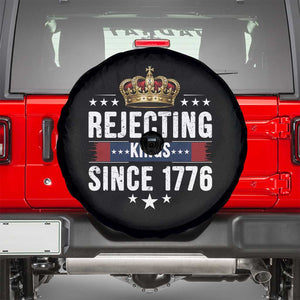 Rejecting Kings Since 1776 Spare Tire Cover Anti Authoritarian Protest TS12 Black Print Your Wear