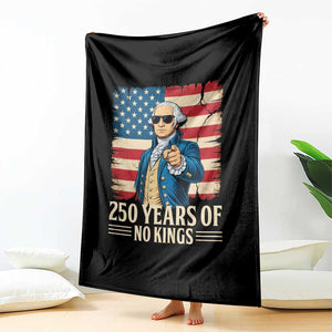 No Kings 250 Years George Washington Throw Blanket TS12 Print Your Wear