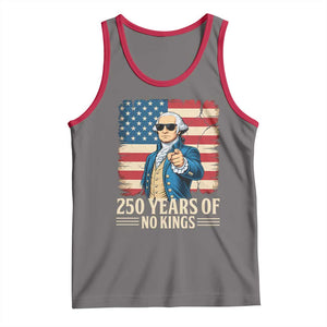 No Kings 250 Years George Washington Tank Top TS12 Deep Heather Red Print Your Wear