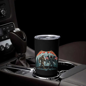 Patriotic Bigfoot And Mothman Tumbler Cup Funny Cryptid Lover Gift TS12 Print Your Wear