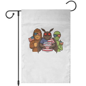 Funny Bigfoot Mothman Alien Garden Flag USA 250th Anniversary TS12 White Print Your Wear