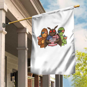 Funny Bigfoot Mothman Alien Garden Flag USA 250th Anniversary TS12 Print Your Wear