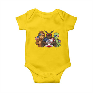 Funny Bigfoot Mothman Alien Baby Onesie USA 250th Anniversary TS12 Daisy Print Your Wear