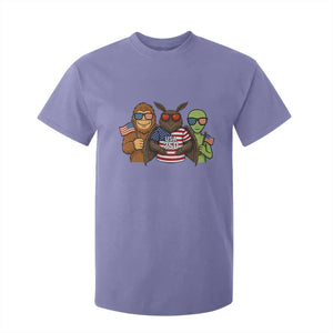 Funny Bigfoot Mothman Alien T Shirt For Kid USA 250th Anniversary TS12 Violet Print Your Wear