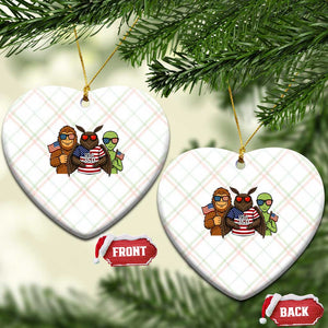 Funny Bigfoot Mothman Alien Ceramic Ornament USA 250th Anniversary TS12 Print Your Wear
